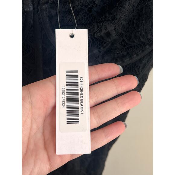 Jonathan Simkhai x REVOLVE Lace Bustier Bodycon Midi Dress Black Women's L NWT - Picture 9 of 13